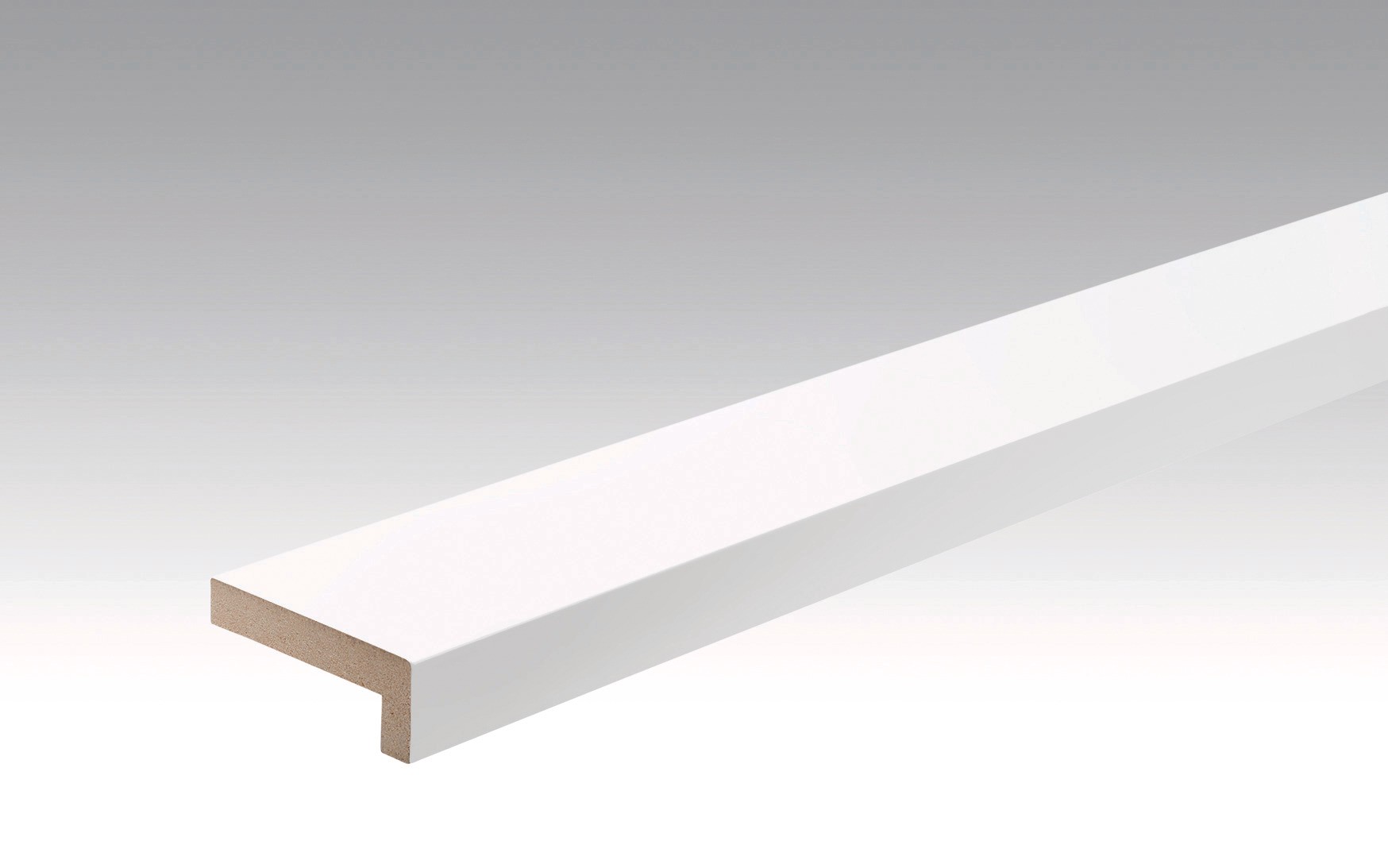 MEISTER Angle Cimaise 22/60 mm MC -Blanc uni brillant FD -2380x60x22 (/2 pces)