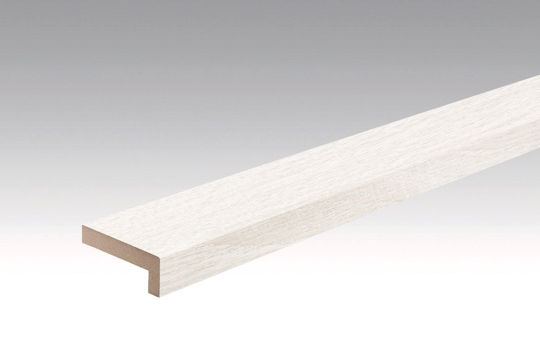 CIMAISE D'ANGLE 2,38m Chêne blanc couvrant 4069 L=2380 l=60 e=22