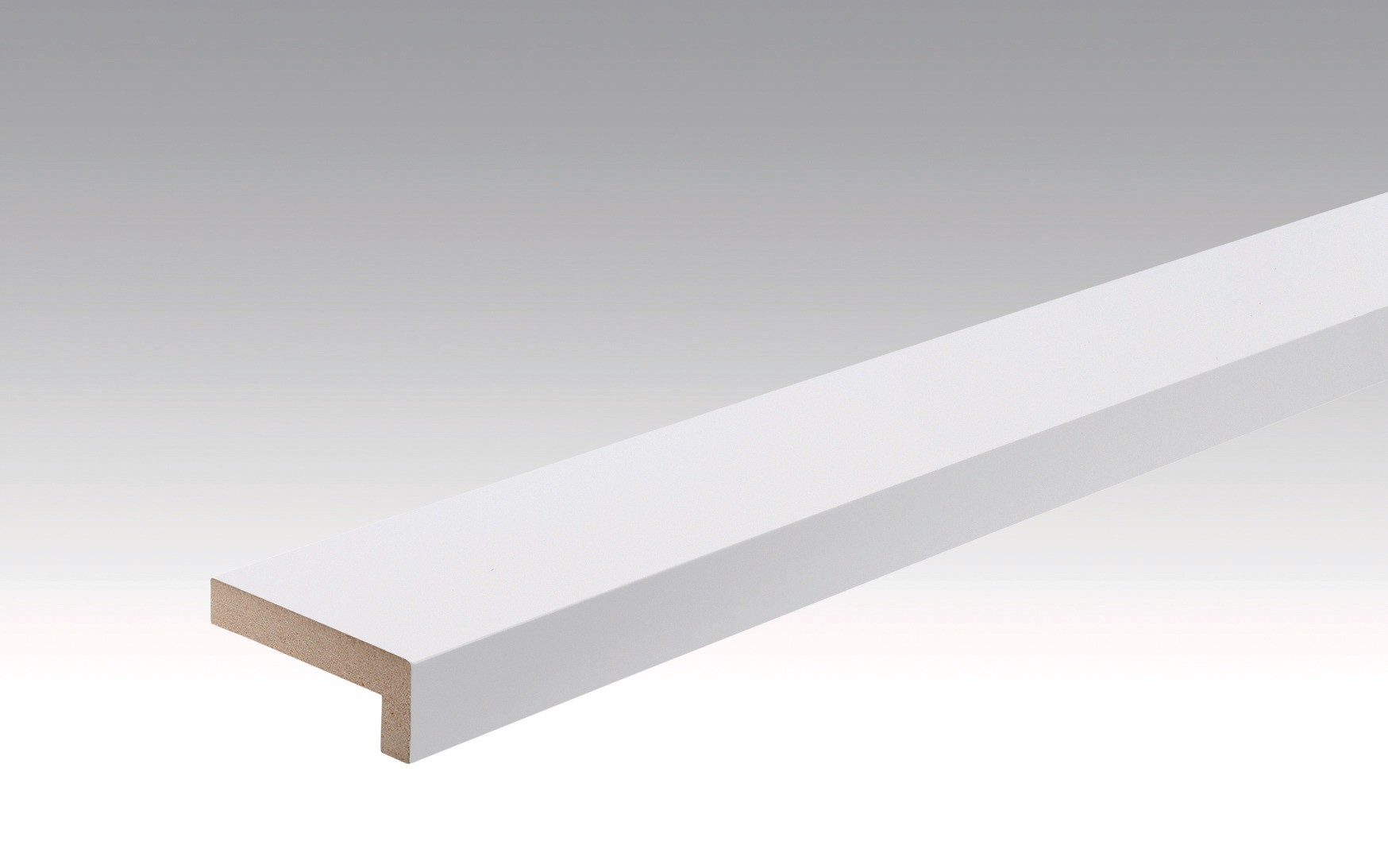 CIMAISE D'ANGLE 2,38m Blanc brillant 4084 L=2380 l=60 e=22
