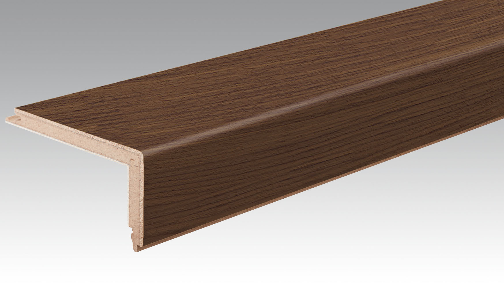 NEZ DE MARCHE PARQUET Noyer d'Amérique animé 9009 | brossé L=2150 l=108 e=60