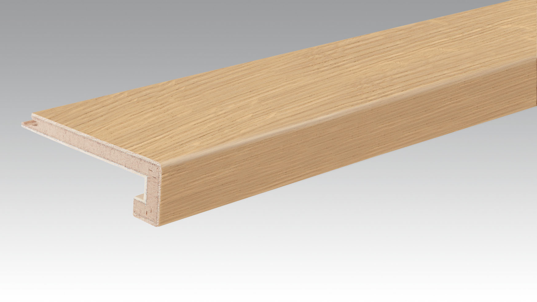 NEZ DE MARCHE PARQUET Chêne animé clair nature 9023 | brossé L=2150 l=108 e=40