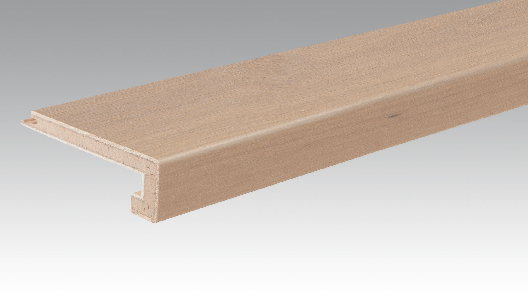 NEZ DE MARCHE PARQUET Chêne authentique blanc crème 9031 | brossé L=2150 l=108 e=40