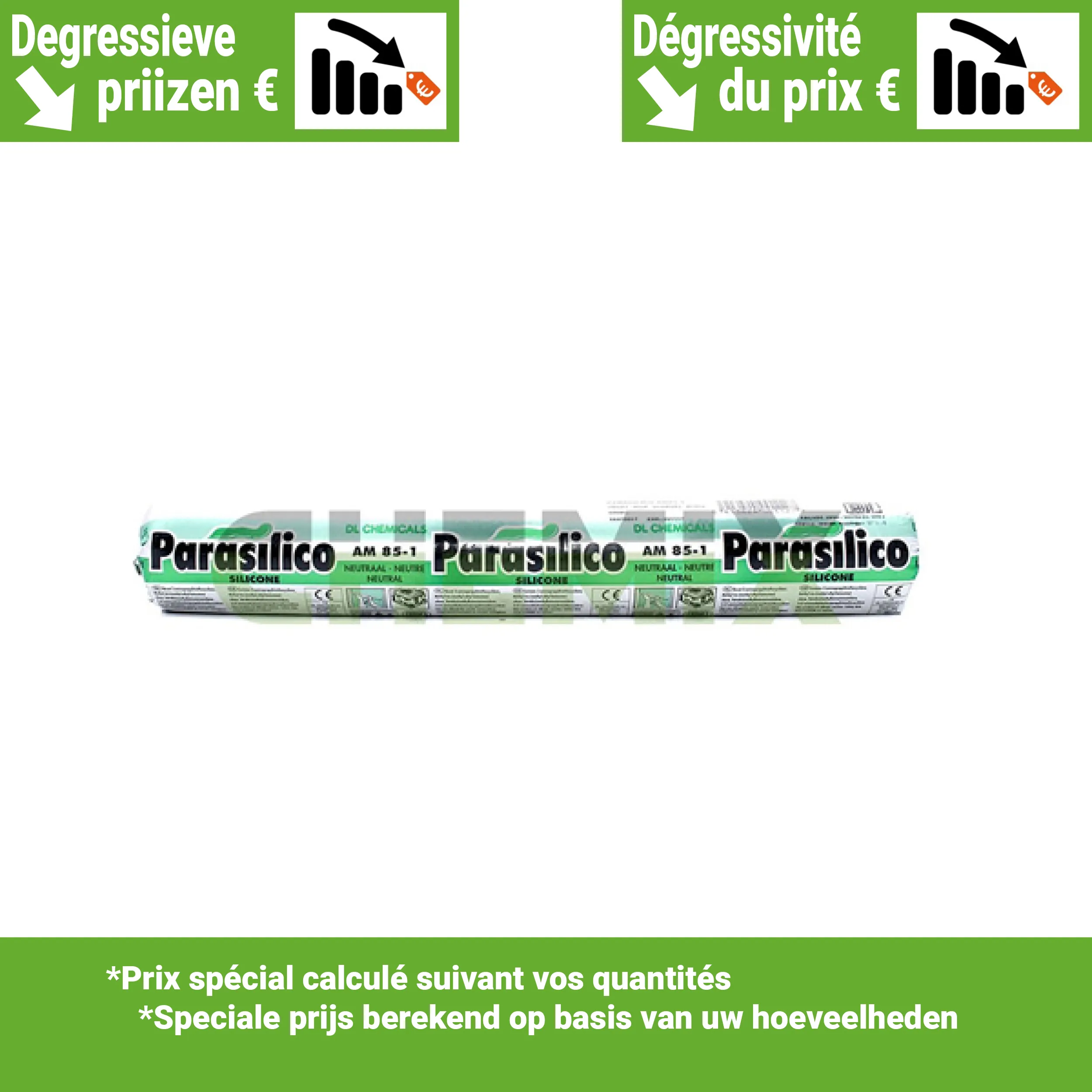 Parasilico AM85-1 Transparent 600ml (20pc/boite prix dégressif)