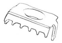 DeckooTouch Clips de blocage Composite (50pces/bte - 1clip/lame)