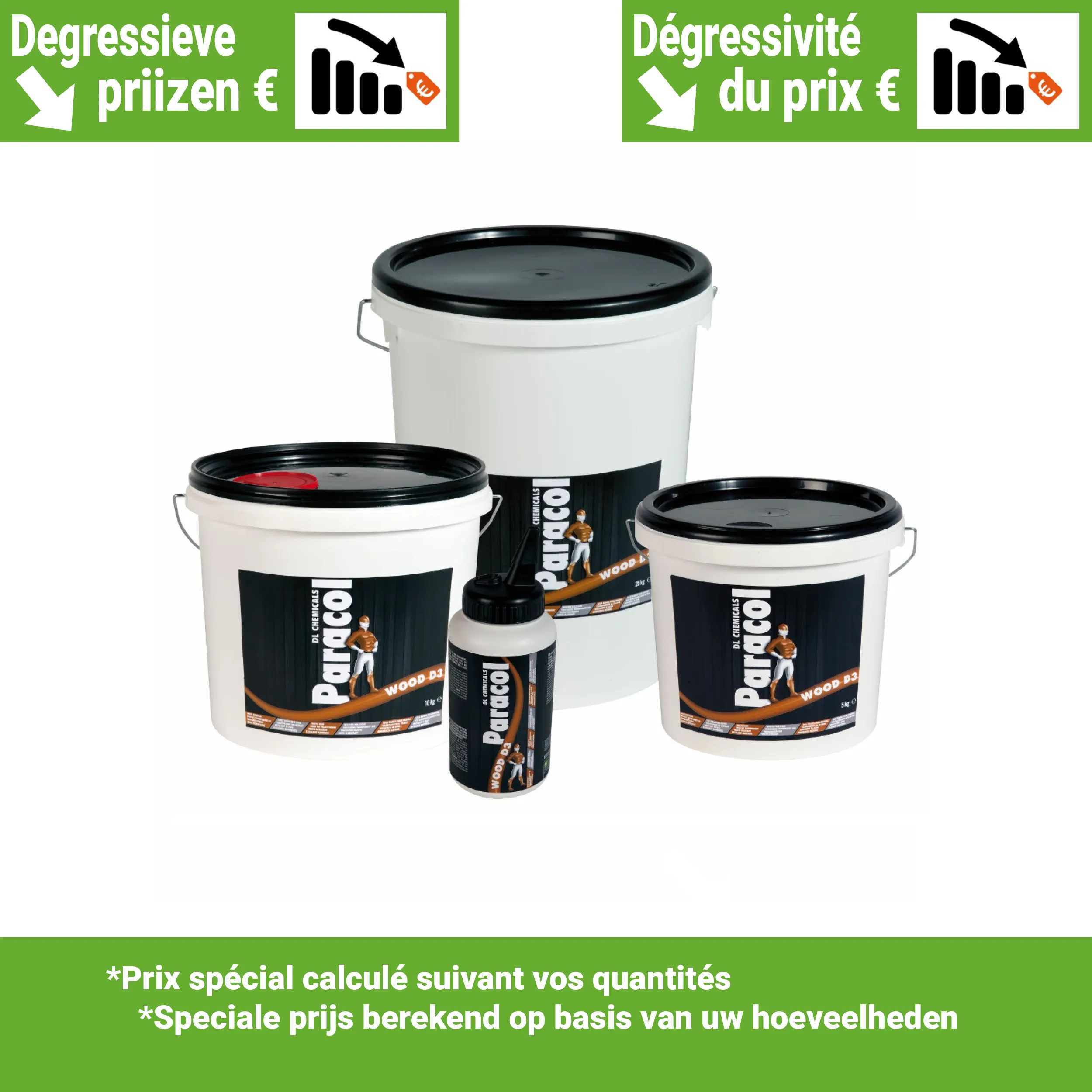 PARACOL WOOD D3 - 250 gr - Colle à bois blanche