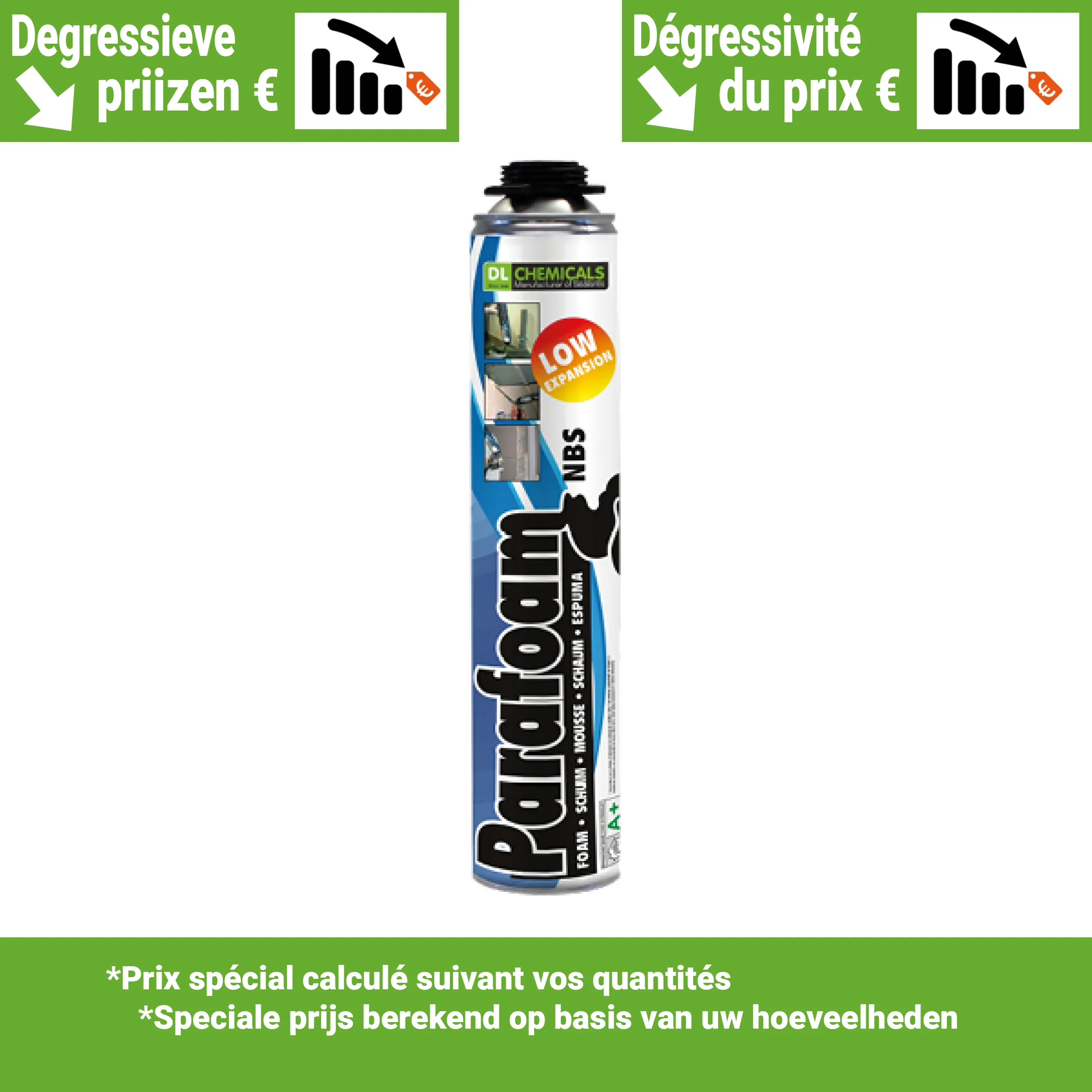 Parafoam NBS - 750ml (12pc/boite prix dégressif)