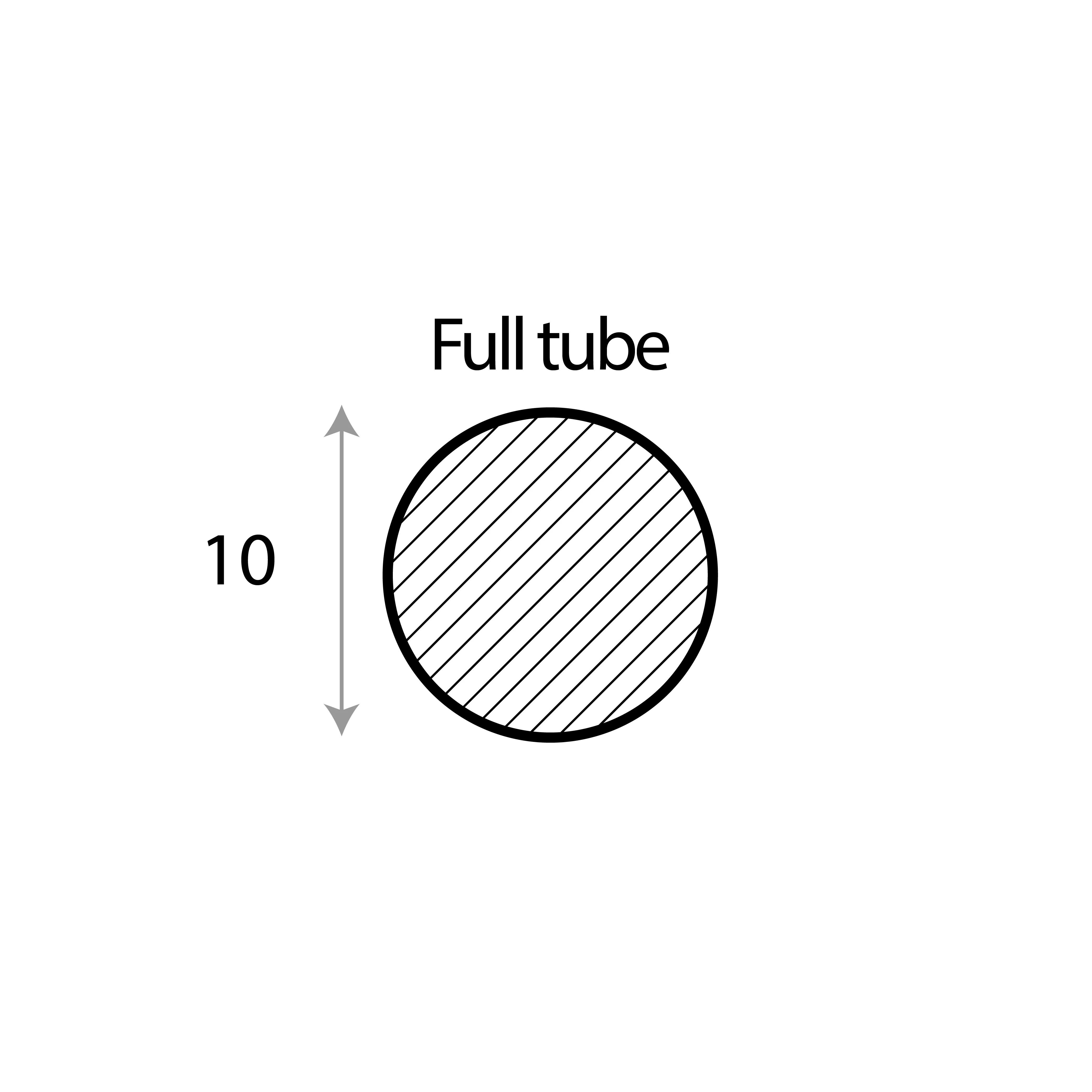 Barre ronde  alu brut diam 10 long : 6 m