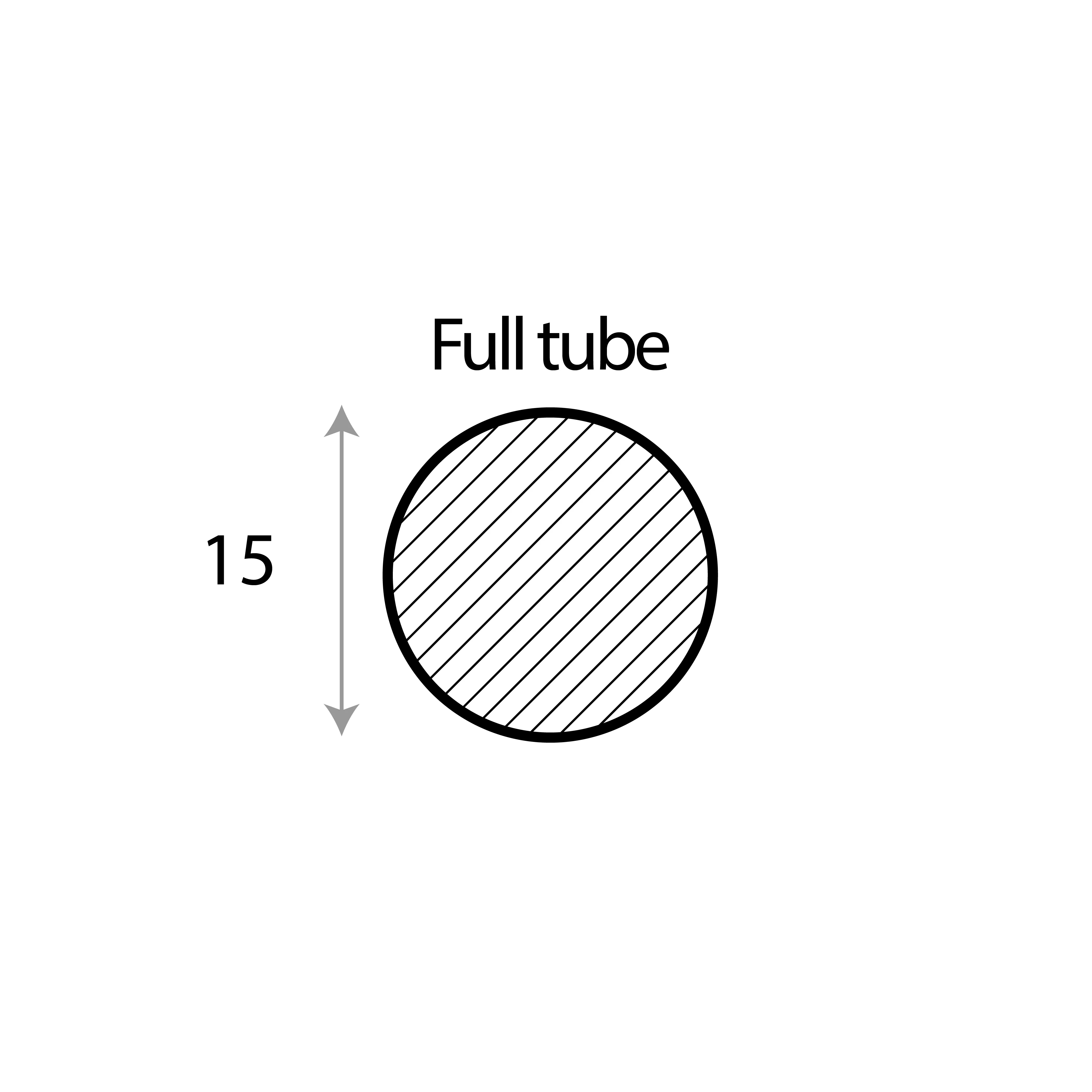 Barre ronde  alu brut diam 15 long : 6 m