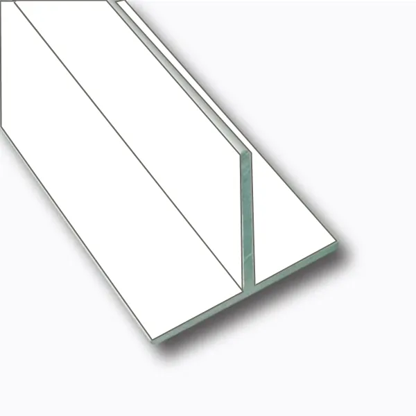 Profil T alu gelakt wit 30 x 30 x 3 lengte : 6 m